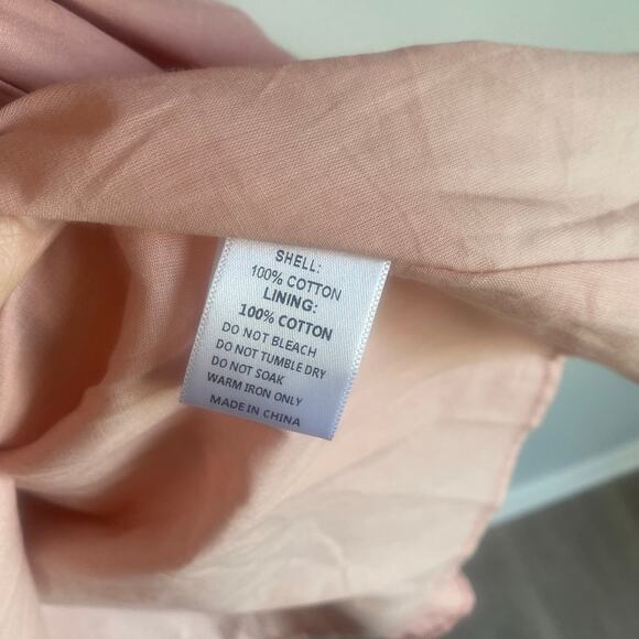 NWT Ivy City Co Jojo Dress Mauve Pink Short Length Tiered Cotton Plus Size 2X - Picture 7 of 7